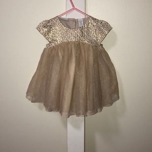 Beautiful Baby Girls Gold Baby Doll Dress! 💕